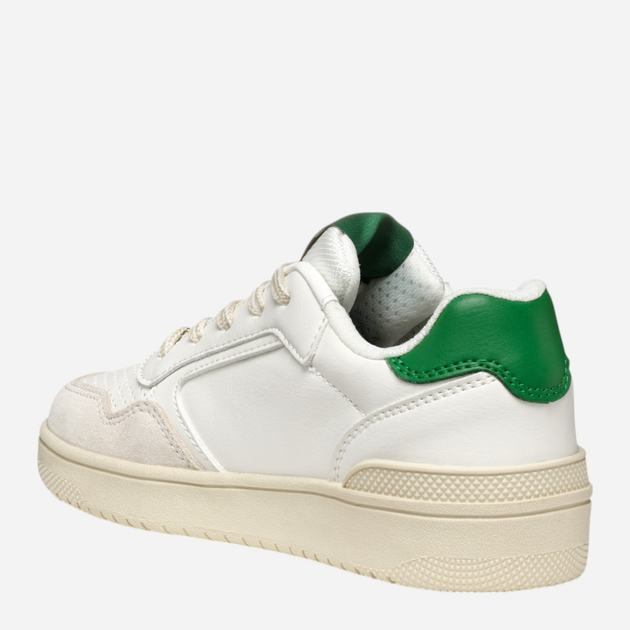 Підліткові кеди для хлопчика Geox J Washiba Boy J55LQD05422-C0547 41 Білі (8058192232442) - зображення 6