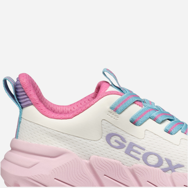 Дитячі кросівки для дівчинки Geox J Flexyper Fast Girl J55N5A0T99J-C0406 32 Білі (8058192304583) - зображення 10