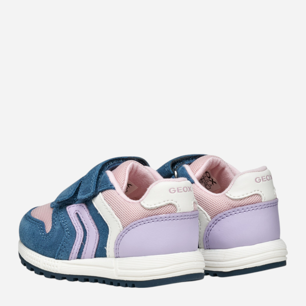 Дитячі шкіряні кросівки для дівчинки Geox B Alben Girl B453ZA02214-C4BE8 25 Сині (8058192202810) - зображення 4