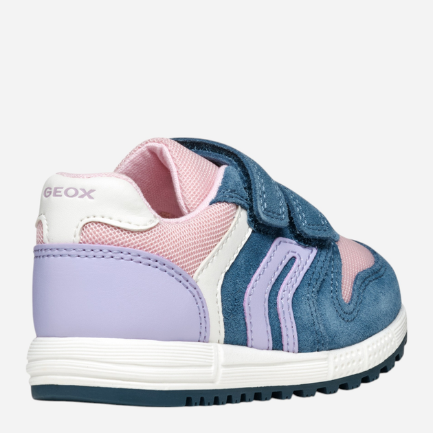 Дитячі шкіряні кросівки для дівчинки Geox B Alben Girl B453ZA02214-C4BE8 25 Сині (8058192202810) - зображення 7