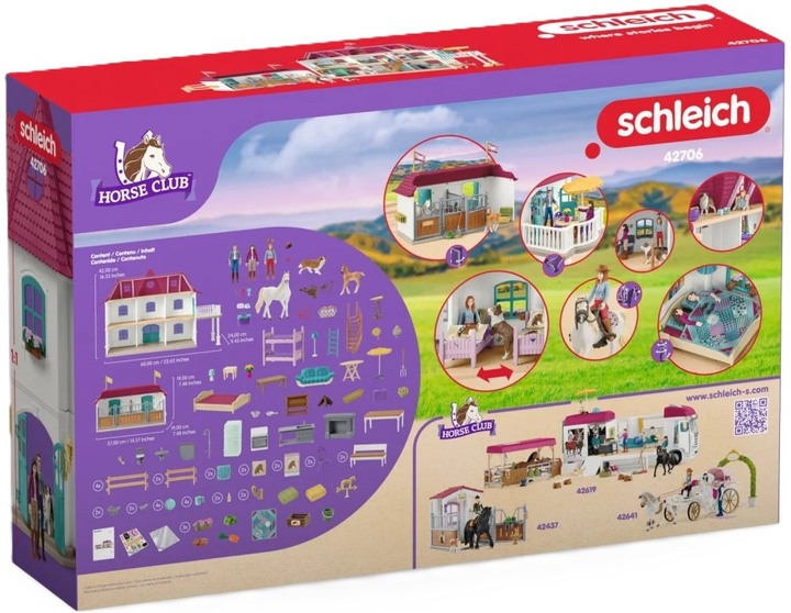 Zestaw do zabawy Schleich Horse Club Duża stadnina koni Lakeside 42706 (4069111000084)  - obraz 3