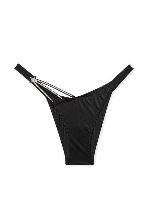 Трусики Victoria's Secret Very Sexy Bombshell Shine Strap Brazilian Panty со стразами, S, черный - Фото 3 Трусики Victoria's Secret Very Sexy Bombshell Shine Strap Brazilian Panty со стразами, S, черный - изображение 3