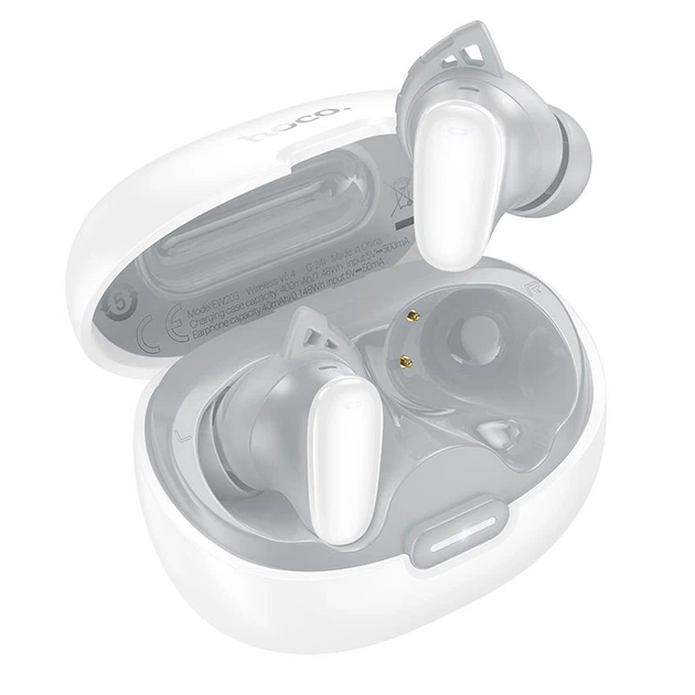 Наушники HOCO Jinny true wireless BT headset EW203 |BT5.4, 40/400mAh, 7h| белые - Фото 1 Наушники HOCO Jinny true wireless BT headset EW203 |BT5.4, 40/400mAh, 7h| белые - изображение 1