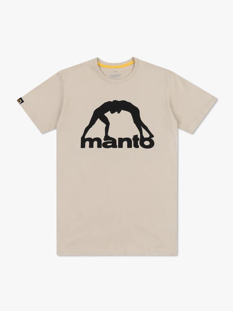 Футболка MANTO t-shirt VIBE 25 beige-black L - изображение 2