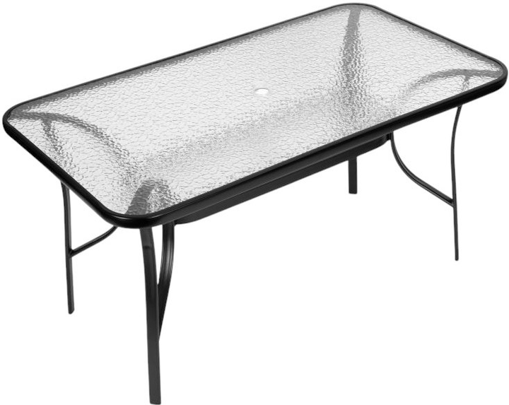 Stół ogrodowy z otworem na parasol 120 x 70 cm ModernHome by Multistore (5905817004836) - obraz 5