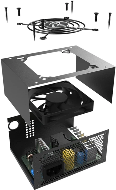 Zasilacz Raijintek Ermis ATX 450W Black (0R30B00001) - obraz 4