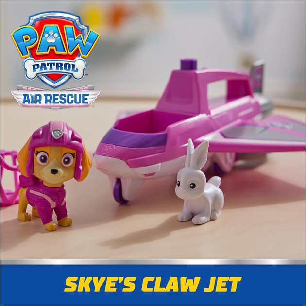 Pojazd Spin Master Psi Patrol Air Rescue Skye Hero Claw Jet 6071215 (0681147037564) - obraz 10