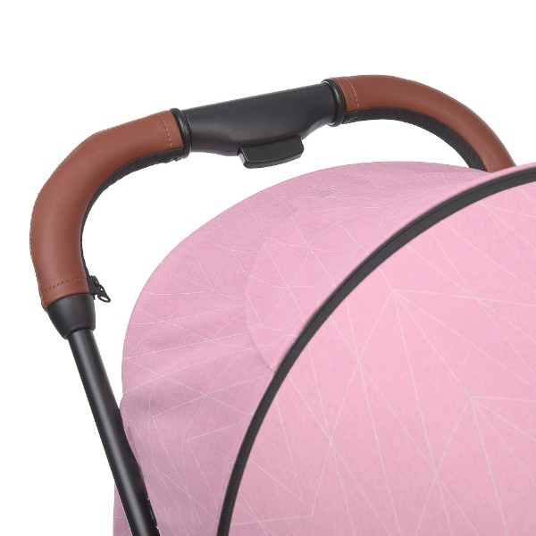 Коляска прогулочная El Camino X4 ME 1024 Pink lines (25399) Черный с розовым - Фото 7 Коляска прогулочная El Camino X4 ME 1024 Pink lines (25399) Черный с розовым - изображение 7