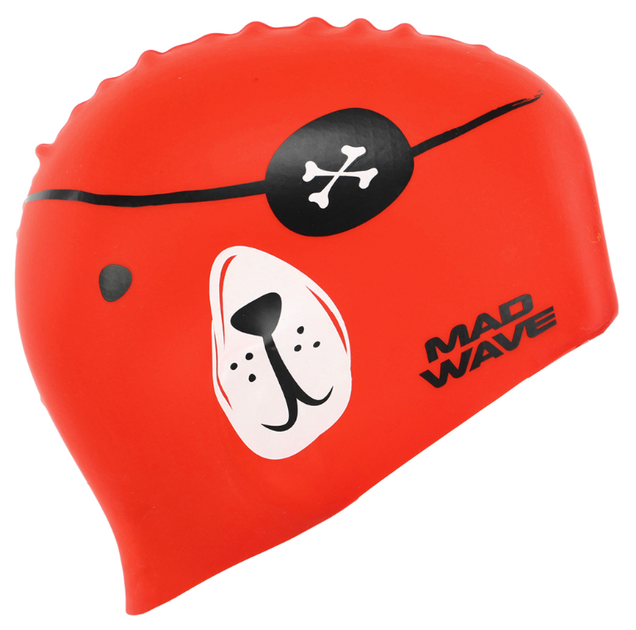 Шапочка для плавання дитяча YAR-SPORT Junior PIRATE M057312 (силікон, червоний) - изображение 5