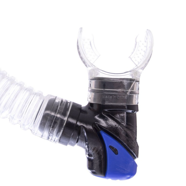 Набір для плавання маска з трубкою Zelart M276-SN120-PVC (термоскло, PVC, пластик, синє-біло-прозорий) - Фото 8 Набір для плавання маска з трубкою Zelart M276-SN120-PVC (термоскло, PVC, пластик, синє-біло-прозорий) - зображення 8