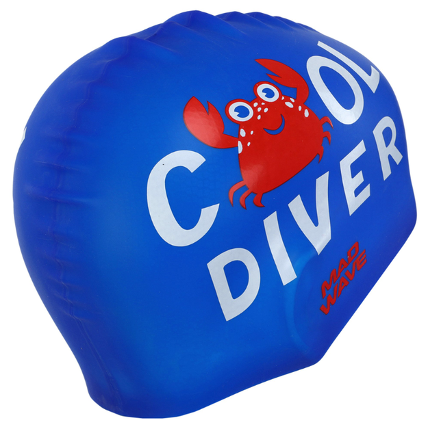 Шапочка для плавання дитяча YAR-SPORT Junior COOL DIVER M057310 (силікон, синій) - изображение 3