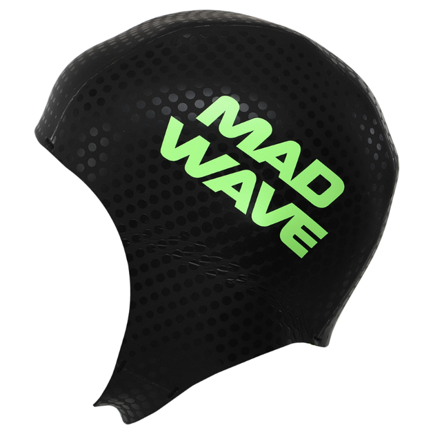 Шолом для тріатлону та плавання YAR-SPORT OPNWTR NEO CAP GDSKN M204208 (3мм неопрен, розмір S-М, чорно-зелений) - изображение 4