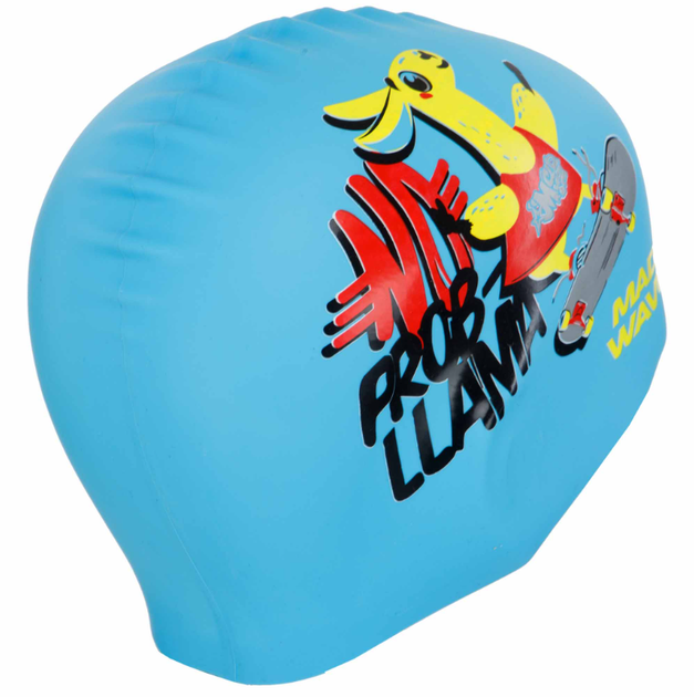 Шапочка для плавання дитяча YAR-SPORT Junior LLAMA M057910 (силікон, блакитний) - изображение 7