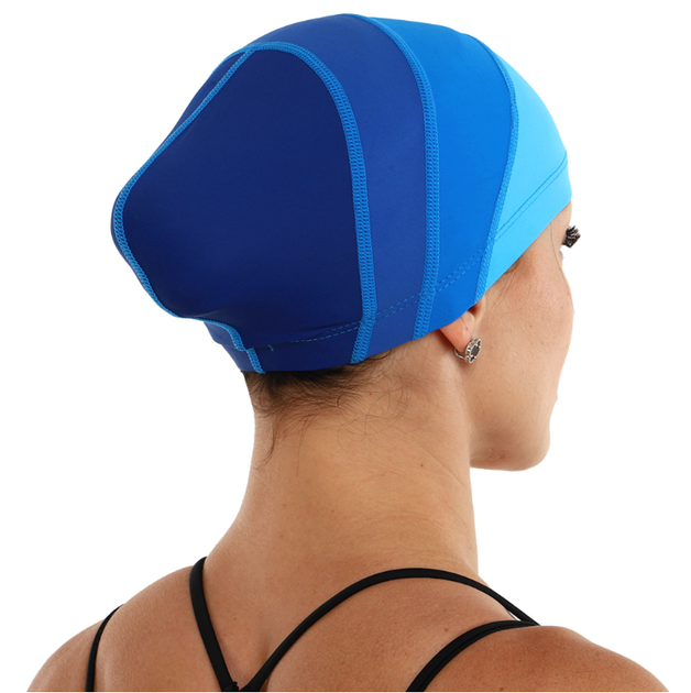 Шапочка для плавання на довге волосся YAR-SPORT LONG HAIRS JUNIOR M052102 (нейлон, лайкра, синій) - изображение 10