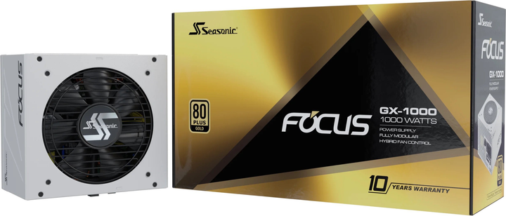 Zasilacz Seasonic Focus GX-1000 1000W (FOCUS-GX-1000-WHITE) - obraz 9