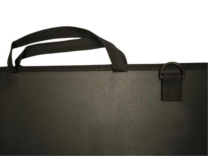 Портфель пластиковий А2 на блискавці з ремнем чорний MX30040 - Фото 2 Портфель пластиковий А2 на блискавці з ремнем чорний MX30040 - зображення 2