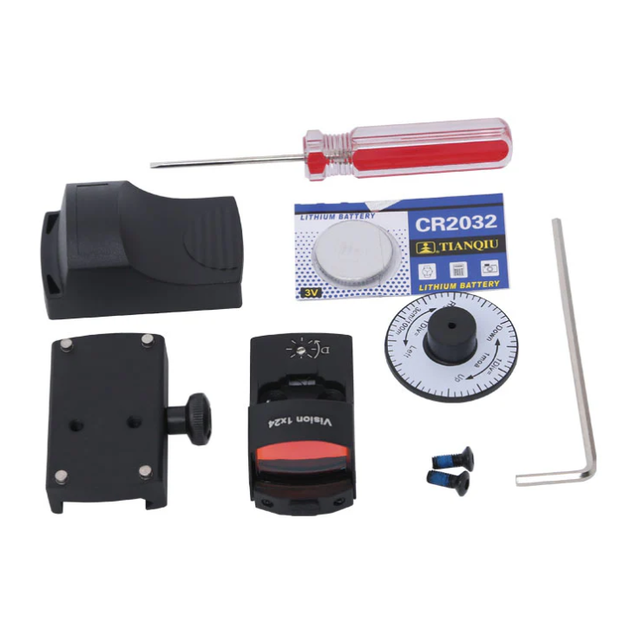 Коллиматорный прицел Red Win Optics Vision 1x24 точка 4MOA - Фото 5 Коллиматорный прицел Red Win Optics Vision 1x24 точка 4MOA - изображение 5