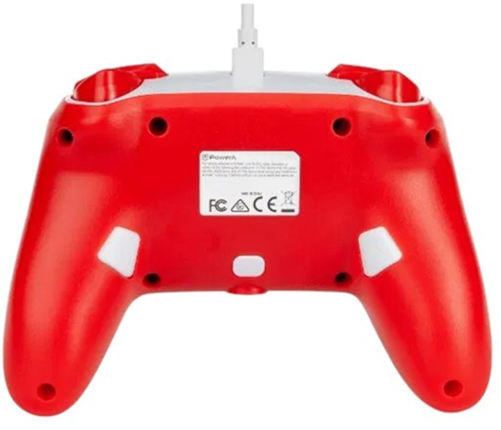 Kontroler PowerA Enhanced Nintendo Switch Mario Red/White (0617885025211) - obraz 5
