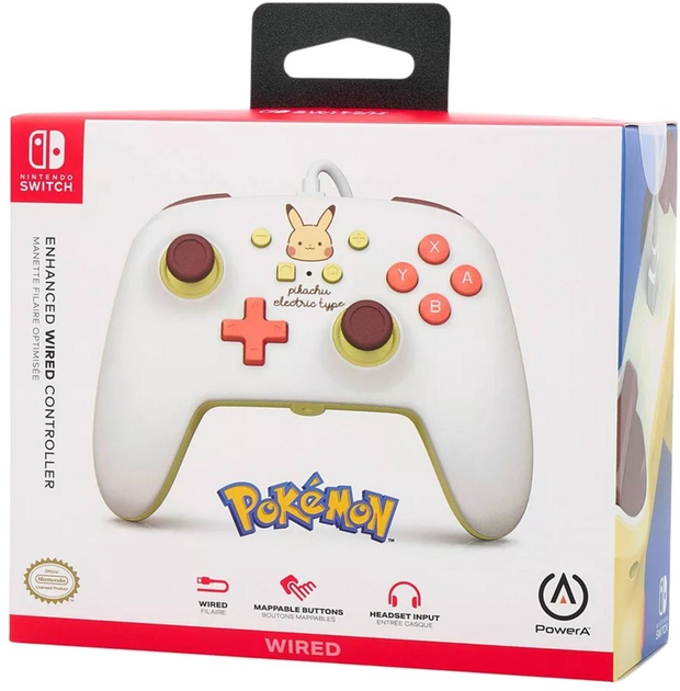 Kontroler PowerA Enhanced Nintendo Switch Pikachu Electric Type (0617885027345) - obraz 10