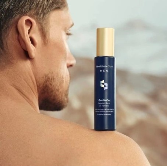 Крем для обличчя для чоловіків HealthLabs Gentle On заспокійливий 50 мл (5906146790476) - зображення 4