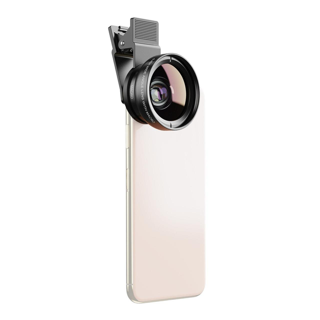 Линза для телефона Apexel 2 в 1 - 0,45WM Phone Lens (Широкоугольная + Макро) - Фото 4 Линза для телефона Apexel 2 в 1 - 0,45WM Phone Lens (Широкоугольная + Макро) - изображение 4