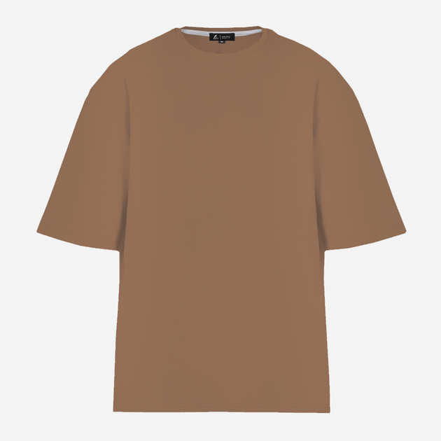 Футболка хлопковая оверсайз длинная женская Ray U0104W-Brown L-XL Коричневая (RAY2000000027074) - Фото 5 Футболка хлопковая оверсайз длинная женская Ray U0104W-Brown L-XL Коричневая (RAY2000000027074) - изображение 5