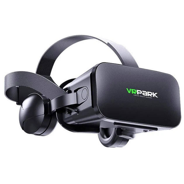Очки виртуальной реальности VR Box Park с объемным звуком и пультом Черные 9938 - изображение 2