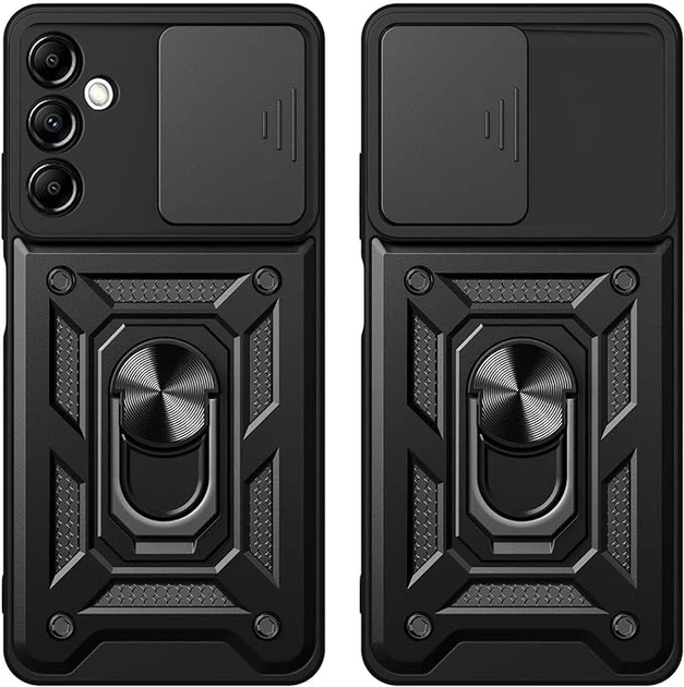Чехол Fiji Camera Defence для Samsung Galaxy A14 (A145 / A146) бампер с защитой камеры и подставкой Black - изображение 2