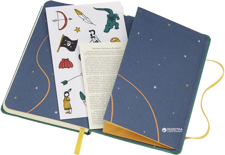 Записная книга Moleskine Peter Pan 9 х 14 см 192 страницы в линейку Зелёная (8055002855464) - Фото 4 Записная книга Moleskine Peter Pan 9 х 14 см 192 страницы в линейку Зелёная (8055002855464) - изображение 4