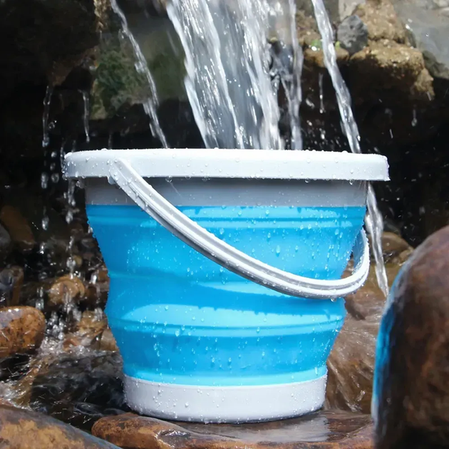 Відро силіконове складне на 10 л, Collapsible Bucket (L) - зображення 2