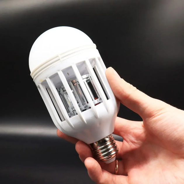 Лампа приманка для комах 9 Вт / Світлодіодна лампочка знищувач комарів Zapp Light (L) - изображение 8