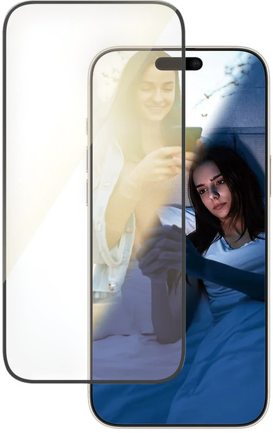 Szkło hartowane PanzerGlass EyeCare Screen Protector Ultra-Wide Fit do Apple iPhone 16 Pro Max Black (5715685002564) - obraz 3