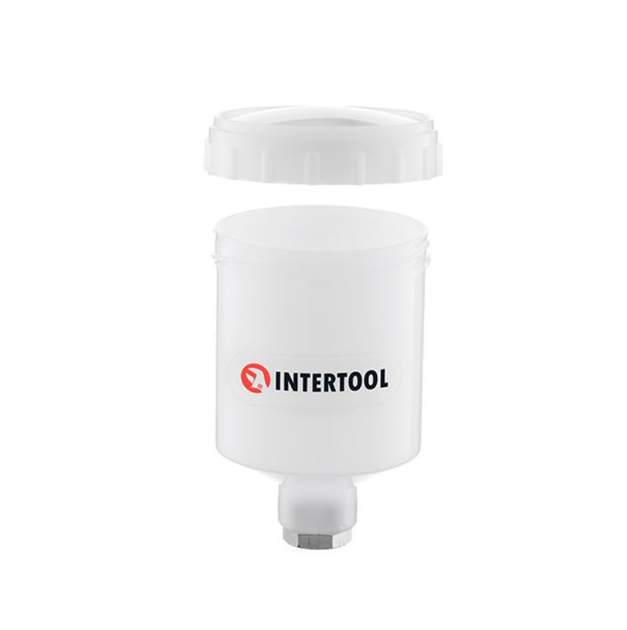 Бачок для пневмопистолета HVLP Intertool 125 мл внутренняя резьба 3/8" (PT-1900) - изображение 2