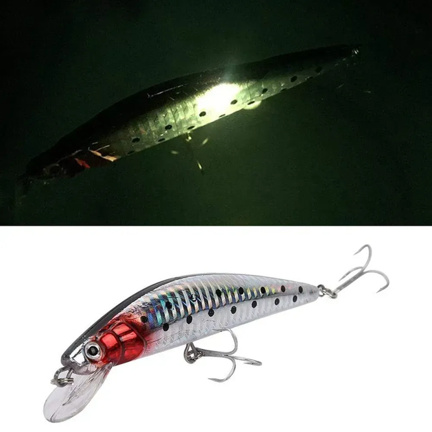 Приманка для лову хижих риб з підсвіткою та USB-зарядкою, Електронна Twitching Lure - зображення 4