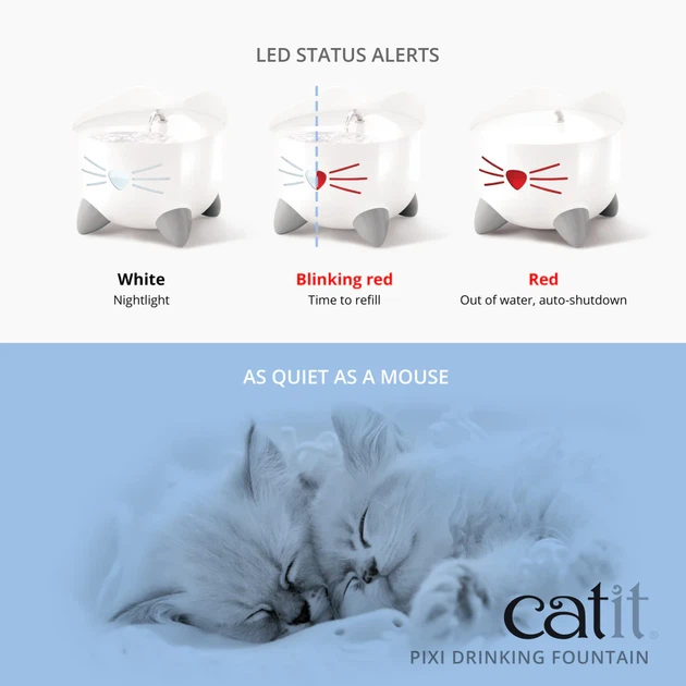Фонтанчик для котов Catit Fountain Pixi Blue 2.5 л (0022517437179) - изображение 5