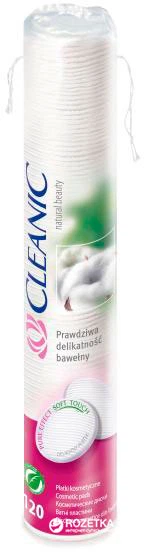 Ватні диски Cleanic Pure Effect 120 шт (5900095000327) - Фото 1 Ватні диски Cleanic Pure Effect 120 шт (5900095000327) - зображення 1