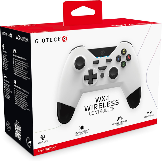 Kontroler bezprzewodowy Gioteck WX4 White  (0812313010818) - obraz 4