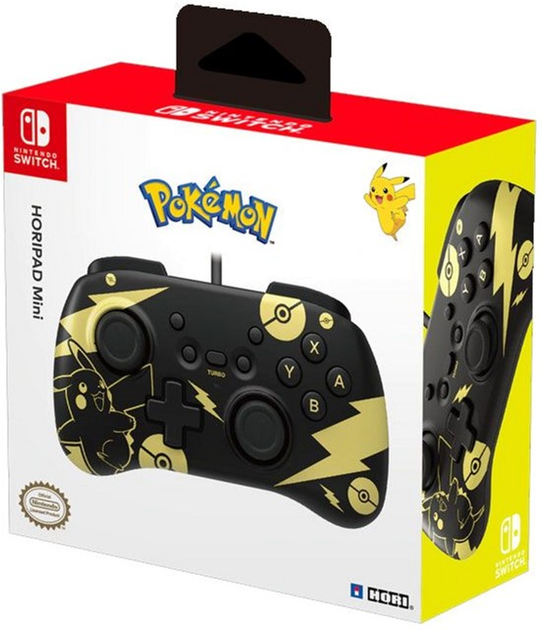 Геймпад Hori HoriPad Mini POP для Nintendo Switch Black & Gold Pikachu Edition (0873124009118) - зображення 4