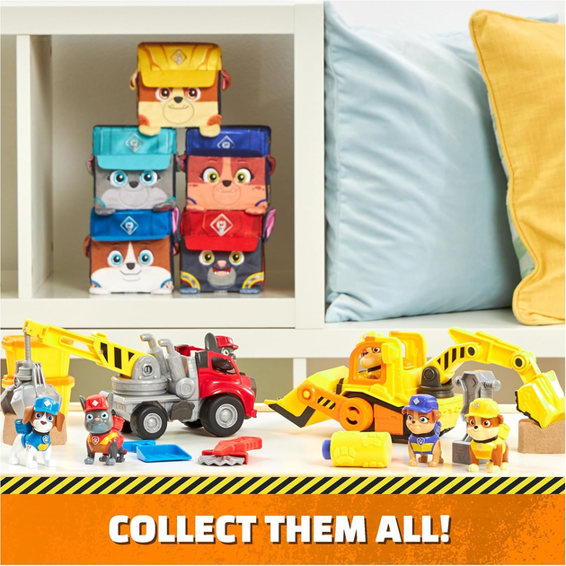 Figurki Spin Master Paw Patrol Rubble i jego Ekipa Rubble & Mix 6066686 (0778988459294) - obraz 7