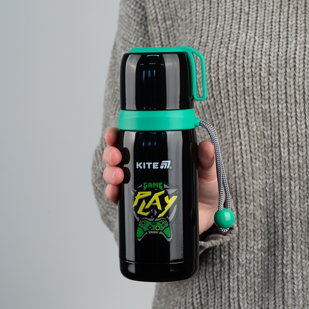 Термос Kite Cyber 350 мл Чорний (K25-301-1) - зображення 5