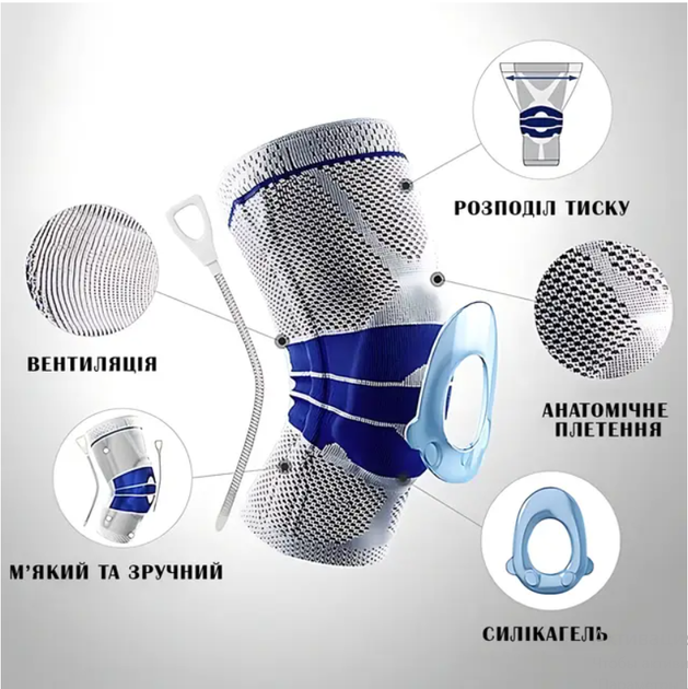 Бандаж фиксатор для колена TOPA KNEE SUPPORT AA-18 - Фото 3 Бандаж фиксатор для колена TOPA KNEE SUPPORT AA-18 - изображение 3