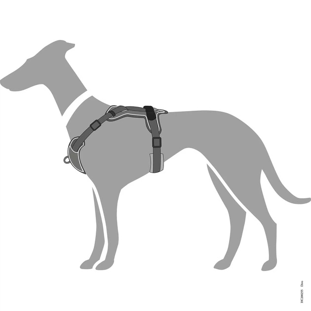 Шлея для собак Hunter Divo L Grey (4016739676238) - изображение 7