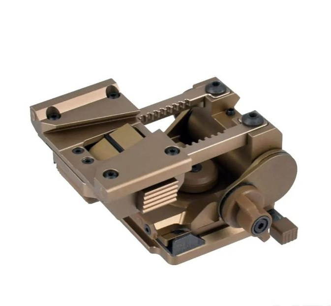 Комплект кріплень Sotac NVG Wilcox L4G24 пластик+ J-Arm метал для приладу нічного бачення PVS-14 на шолом Койот (Kali) - зображення 5
