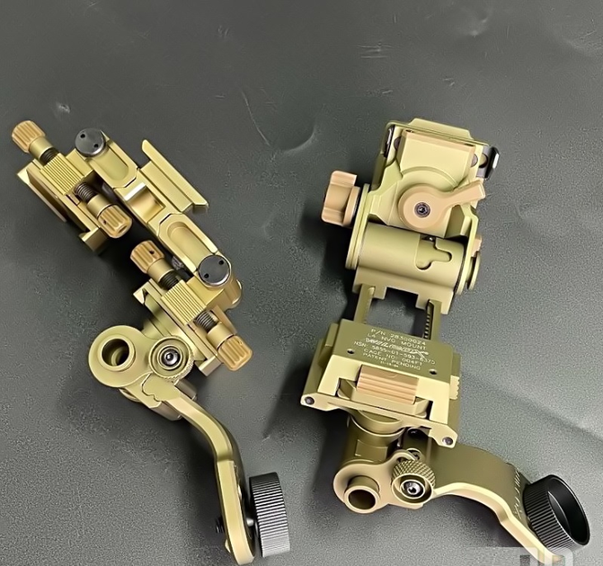 Комплект кріплень Sotac NVG Wilcox L4G24 пластик+ J-Arm метал для приладу нічного бачення PVS-14 на шолом Койот (Kali) - зображення 9