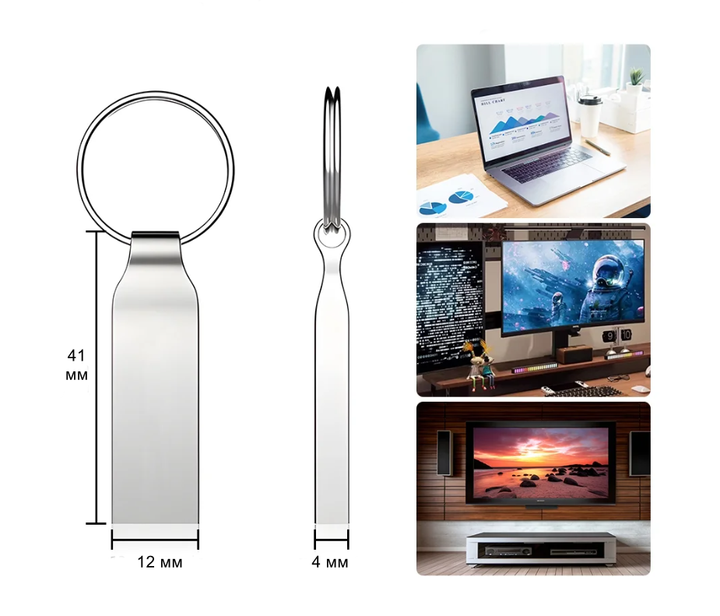 Флешнакопичувач флешка USB 3.0 Metal Stick 32 GB - Фото 2 Флешнакопичувач флешка USB 3.0 Metal Stick 32 GB - изображение 2