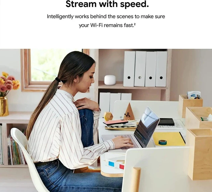 Маршрутизатор Google Nest WiFi Router Snow (GA00595) - изображение 10