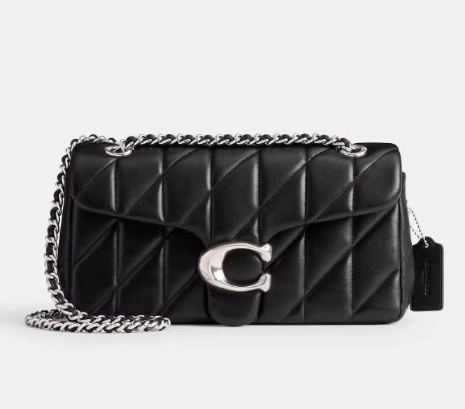 Сумка Coach Tabby Shoulder Bag 26 With Pillow Quilting Silver/Black - Фото 1 Сумка Coach Tabby Shoulder Bag 26 With Pillow Quilting Silver/Black - зображення 1