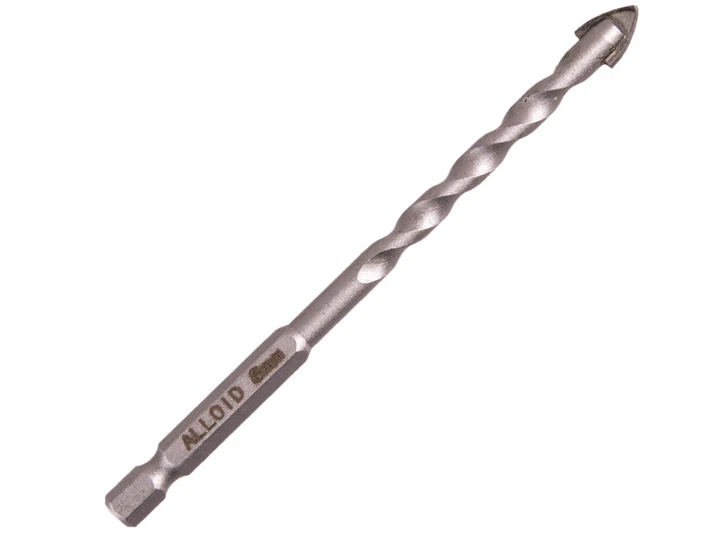 Сверло по стеклу и керамике 8мм, хвостовик HEX 1/4" L= 120mm Alloid GB-10008 - изображение 5