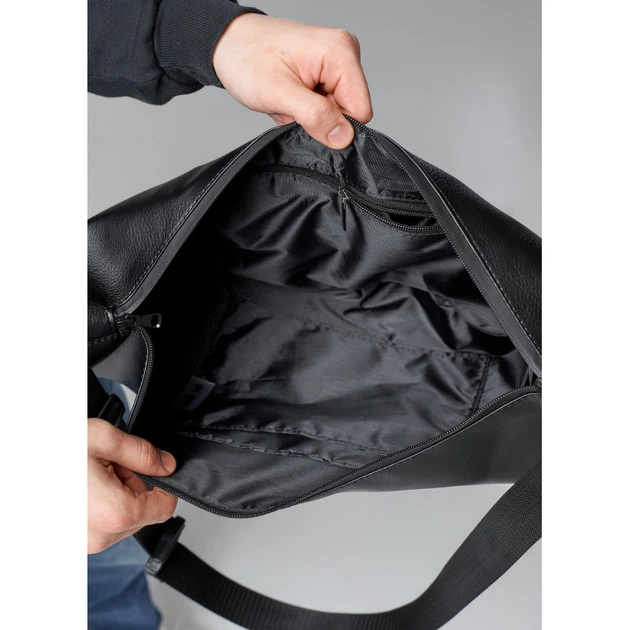 Чоловіча сумка Sambag HOBO Bag-glove чорна - зображення 4