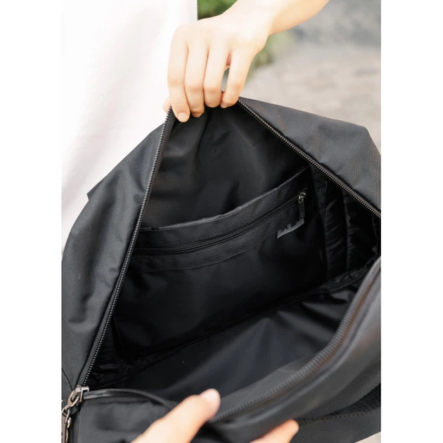Жіноча спортивна сумка Sambag Vogue LQH чорна тканева - Фото 8 Жіноча спортивна сумка Sambag Vogue LQH чорна тканева - изображение 8
